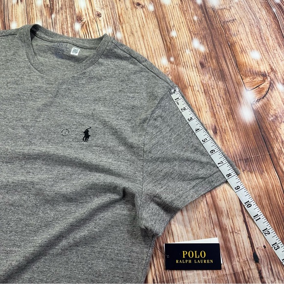 NWT Polo Ralph Lauren Heather Gray Short Sleeve Men’s Tee Size Large - Picture 10 of 12